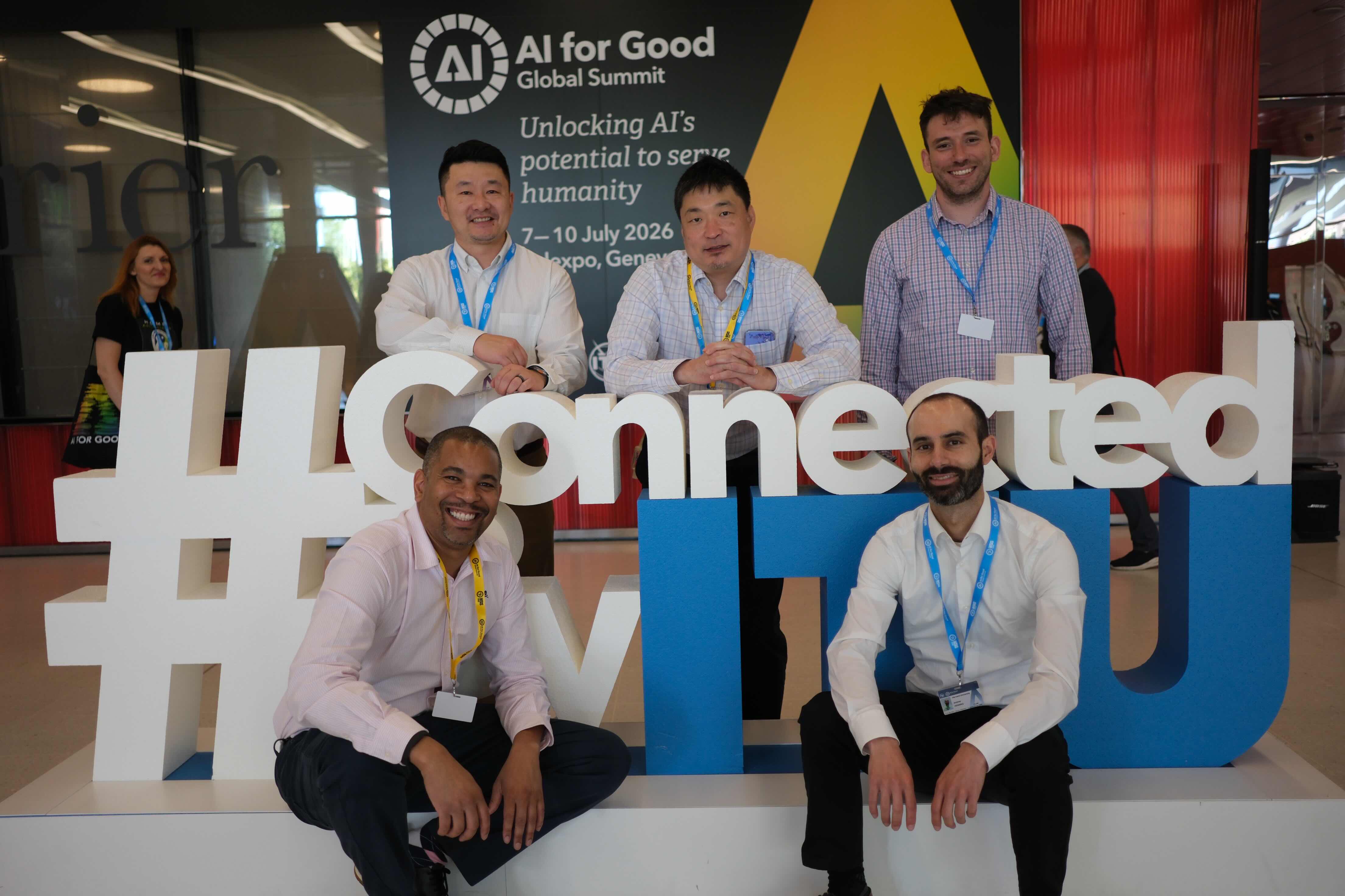 Research team at the 2026 AI for Good Global Summit in Geneva